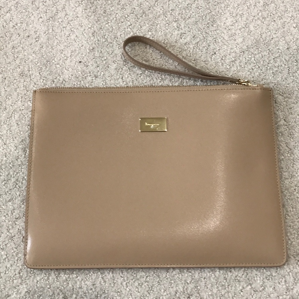 NWT Ferragamo oversized clutch